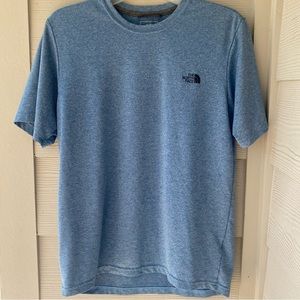 The North Face Blue dri-fit t-shirt.  Men’s small.